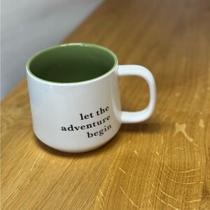 Threshold White and Green Adventure Mug